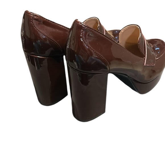 BANBOO BEAUTIFUL ELEGEANT WOMEN SHOES SIZE 8.5 COLOR BURGUNDY USED LIKE NEW - Picture 6 of 10